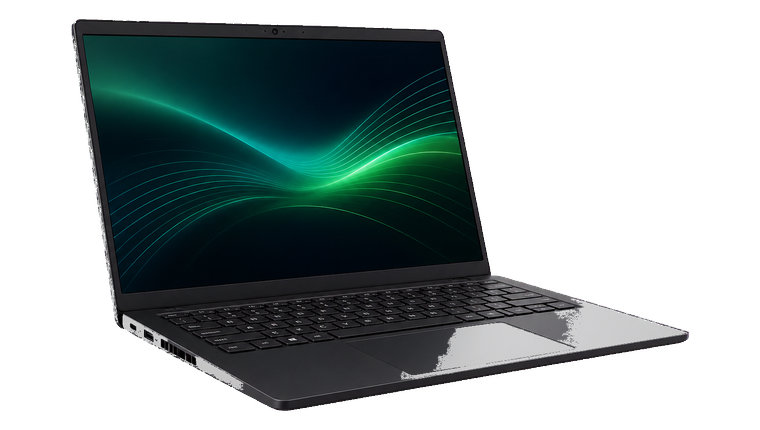 Notebook Dell Latitude em fundo transparente